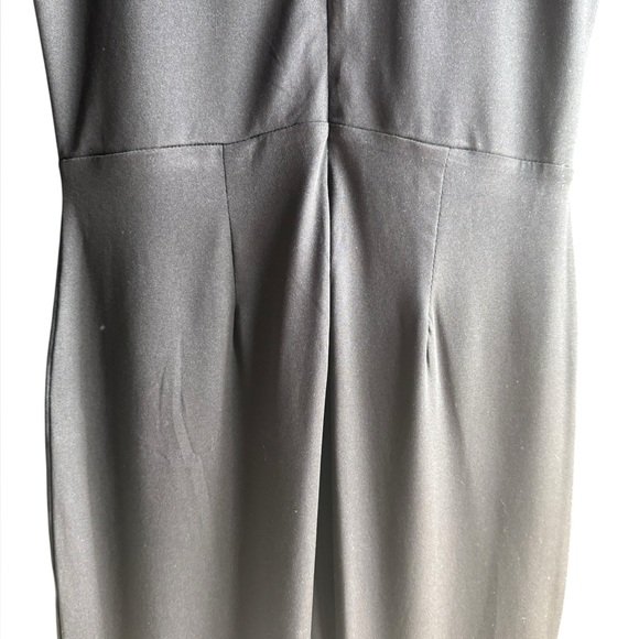 Bebe Sleeveless Gold Bar Black Jumpsuit Size XS - Picture 10 of 13